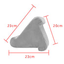 Foldable Tablet Pillow Holder Soft Red Compatible with iPad Kindle Fire Samsung