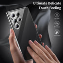 Samsung Galaxy S25 Ultra Case Anti-Spy Dual-Sided Tempered Glass Magnetic Phone Case by WELLNGS Black