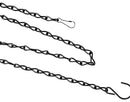 Hanging Chain Set for Plant Hanger 3-Pack Metal Replacement Basket Chains with Clips Hooks Bird Feeder Garden Flower Pot