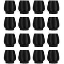 Silicone Furniture Feet Chair Floor Protectors Black 16-Pack Compatible