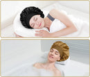 Gold Satin Sleep Cap for Women Girls Curly Hair Breathable Large Night Cap