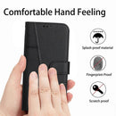 Stitched Calfskin Case Compatible with Redmi 14C 4G (FMY) Black