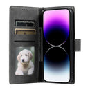 Compatible with iPhone 14 Pro Case Leather Wallet Embossed Totem Skin Feel Phone Cover