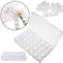 Bead Storage 56 Compartments 2-Pack for Diamond Painting, Transparent