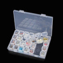 Bead Storage 56 Compartments 2-Pack for Diamond Painting, Transparent
