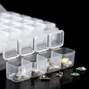 Bead Storage 56 Compartments 2-Pack for Diamond Painting, Transparent