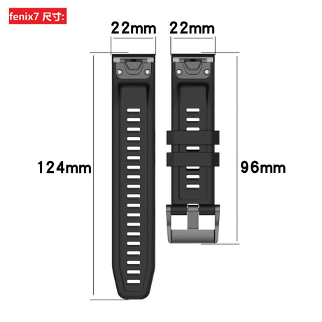 Silicone Strap for Garmin Fenix 7X 7 7S 6X 6 Pro 6S 5 5X Plus Compatible with Descent mk2i mk3 Fenix 13 13 26mm 51mm