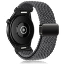 Compatible with Samsung Galaxy Watch 6 5 4 Classic Pro Magnetic Braided Strap 40mm 43mm 44mm 45mm 47mm Space Gray Band