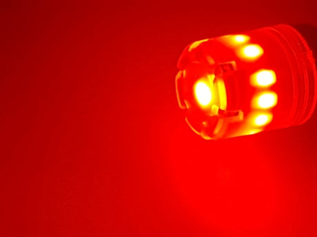 T10 W5W Canbus Red 4-Pack LED Bulbs 12V 24V Compatible with Automotive