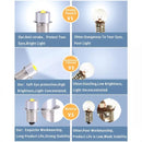 Upgrade LED Lights P13.5S White 3-12V DC6V-24V Compatible with Maglite Flashlight