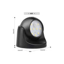 Outdoor Wall Light with Motion Sensor 1000 Lumen LED Battery Powered Cordless Lighting for 360 Degree Rotation and Tilt