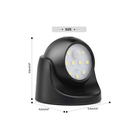 Outdoor Wall Light with Motion Sensor 1000 Lumen LED Battery Powered Cordless Lighting for 360 Degree Rotation and Tilt