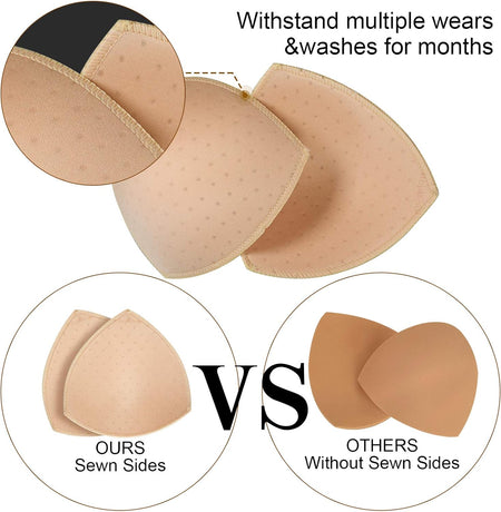 Bra Pads Insert 5 Pairs D Cup Breathable