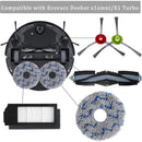 Ecovacs Filter Brush Cloth Replacement Accessory Kit 15 Pieces Compatible with DEEBOT T20 T10 X1 Omni Turbo Plus Robot Vacuum Cleaner
