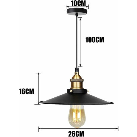 Edison Pendant Light E27 Industrial Vintage Ceiling Lamp Retro Chandelier Compatible with Oral-B
