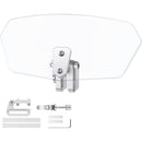 Motorcycle Windshield Spoiler Extension Adjustable Clip-On Clear Wind Deflector