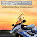 Motorcycle Windshield Spoiler Extension Adjustable Clip-On Clear Wind Deflector