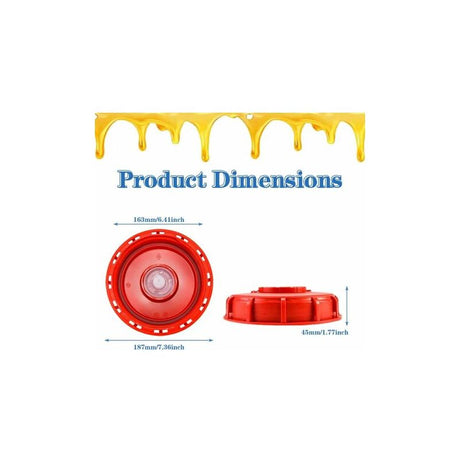 IBC Water Tank Lid 163mm Vented Compatible with 1000L IBC Tank