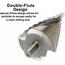 HSS Step Drill Bit 6-60mm Compatible with Metal Wood Plastic Large Spiral Cone