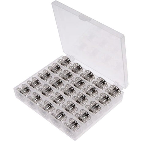Metal Bobbins with Case Compatible with Brother Singer Bernina Pfaff Elna Babylock Kenmore Juki Standard Household Sewing Machine