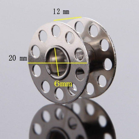 Metal Bobbins with Case Compatible with Brother Singer Bernina Pfaff Elna Babylock Kenmore Juki Standard Household Sewing Machine