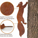 Tree Squirrel Metal Garden Decoration 30 cm Compatible with Outdoor Decor