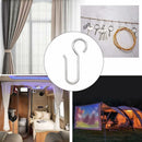 Heavy Duty Zinc Curtain Clips, 40 Pieces 50x2.5mm Curtain Rail Hooks for Door Curtains