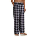 Flannel Plaid Pajama Pants for Men with Pockets Soft Sleepwear in Gray
