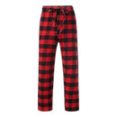 Flannel Plaid Pajama Pants for Men with Pockets Soft Sleepwear in Gray