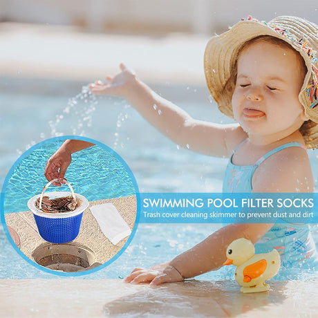 20 pcs Pool Skimmer Socks Replacement Compatible with Most Pool Filters