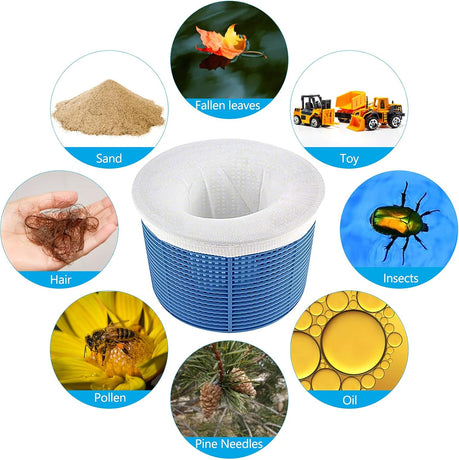 20 pcs Pool Skimmer Socks Replacement Compatible with Most Pool Filters