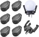 Golf Ball Picker 6 Pcs Foldable Claw Suction Cup for Putter Grip