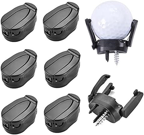 Golf Ball Picker 6 Pcs Foldable Claw Suction Cup for Putter Grip