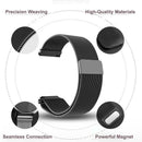 Garmin Watch Strap Compatible with Venu 2S Vivoactive 3 4S 4 Forerunner 245 645 Galaxy Watch 4 Classic 18mm 20mm 22mm 42 46mm Black Nylon Bracelet