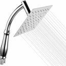 Rain Shower Head High Pressure Large Square Chrome Finish Universal Replacement Shower Accessories