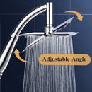 Rain Shower Head High Pressure Large Square Chrome Finish Universal Replacement Shower Accessories