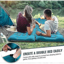 Camping Mattress Self-Inflating Lightweight Compact Single Double Attachable Inflatable Mat Navy