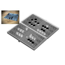 Magnetic Pocket Backgammon Set Silver Travel Game Christmas Gift