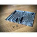 Magnetic Pocket Backgammon Set Silver Travel Game Christmas Gift