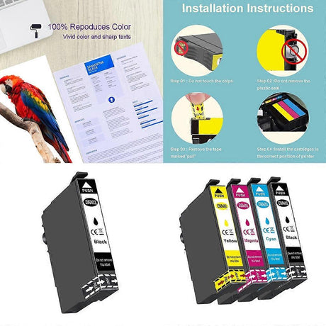 XP-2200 XP-2205 Compatible 604XL Ink Cartridge for Expression Home Printer High Yield Vivid Colors