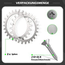 Worx Landroid S/M 205mm Wheel Stainless Steel Spikes 2-Pack with Screws