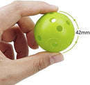 Golf Practice Balls, 12-Pack 42mm Hollow Plastic Training Balls with Airflow for Swing Training, Driving Range \u0026 Home Use