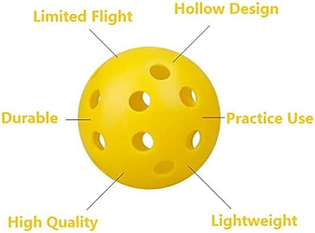Golf Practice Balls, 12-Pack 42mm Hollow Plastic Training Balls with Airflow for Swing Training, Driving Range \u0026 Home Use