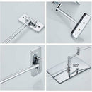Foldable Rotating Magnifying Mirror 3X, 360-Degree Wall Mount with Compatible Drilling for Bathroom Makeup