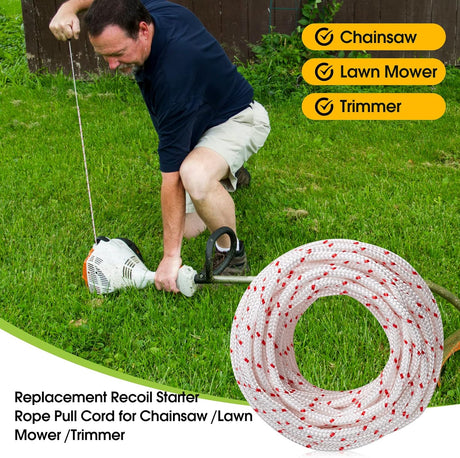 Husqvarna STIHL Craftsman 3.5 mm Replacement Starter Cord Pull Rope 10 Meter 10M