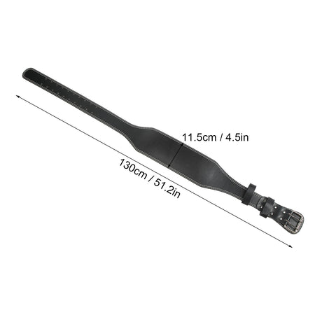 Weight Lifting Belt for Fitness Wide Support for Rowing Squats Deadlifts Black