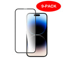 iPhone 15 Pro Max Tempered Glass Screen Protector 9-Pack Transparent