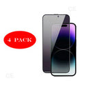 iPhone 16e Screen Protectors 4-Pack, Tempered Glass Privacy Anti-Spy Protection Film