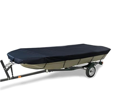 11-13FT：420cm*270cm Boat Cover Trailerable Marine Grade 210D grey