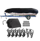 20-22FT：700cm*320cm Boat Cover Trailerable Marine Grade 210D grey